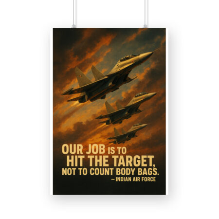 Indian Air Force Fighter Jet Poster Wall Art