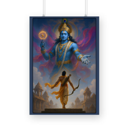 Lord Krishna Vishwaroop Wall Art Poster