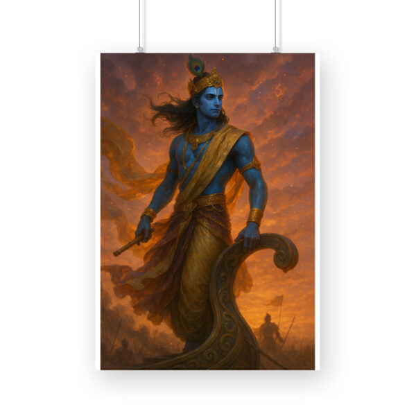 Lord Krishna Wall Poster